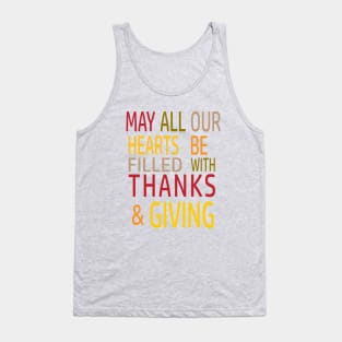 Hearts Filled with Thanks and Giving Tank Top